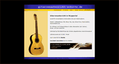 Desktop Screenshot of gitarrenunterricht-schulte.de