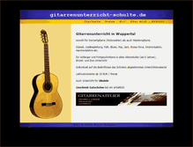 Tablet Screenshot of gitarrenunterricht-schulte.de